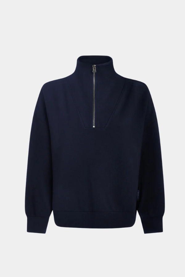 HAWLEY HALF ZIP SWEAT - NAVY