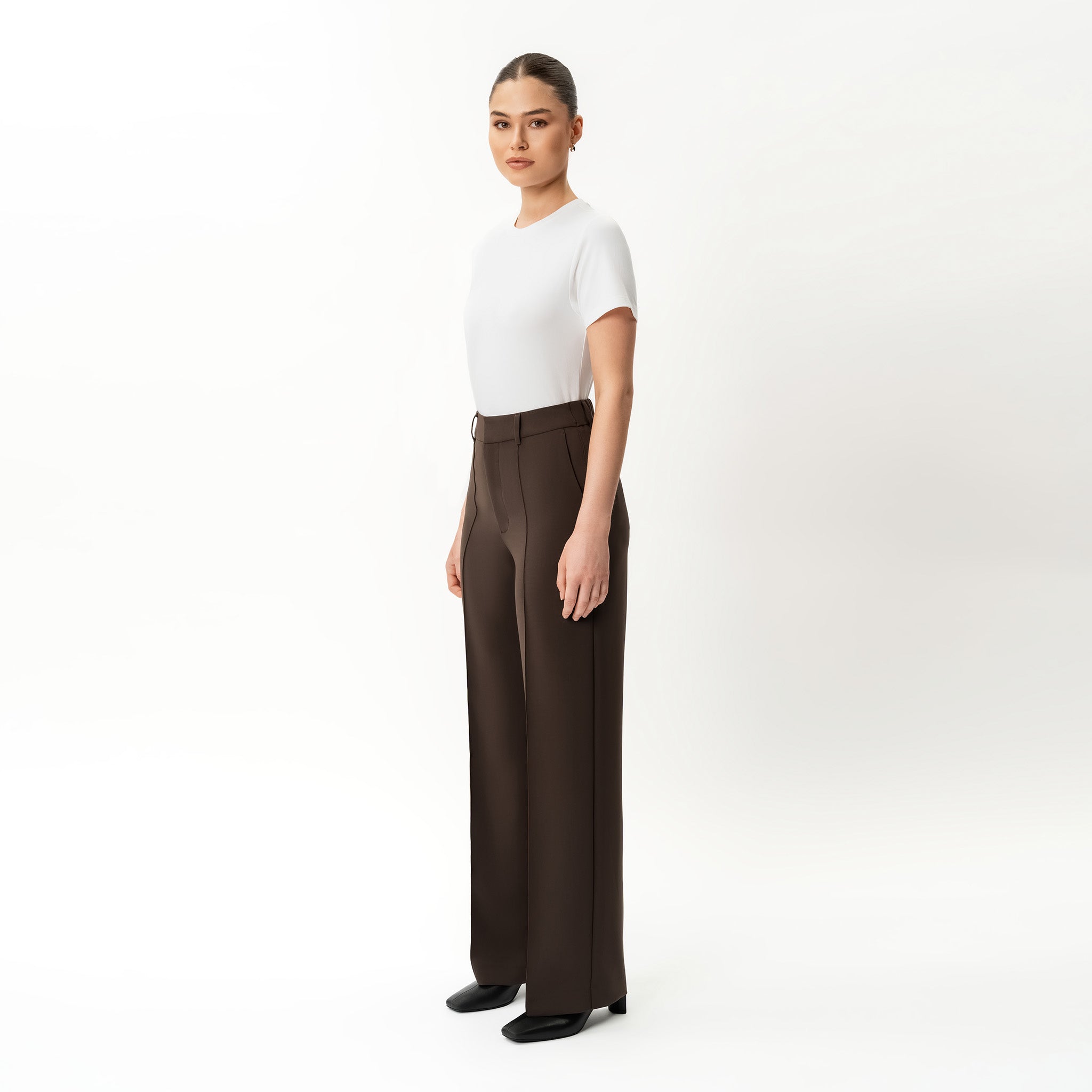 Pantalon décontracté en crêpe