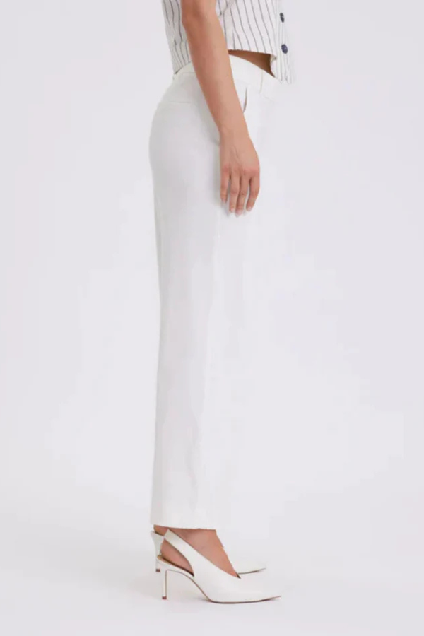 DENAFV 769 - CREAM WHITE LINEN - ANKLE