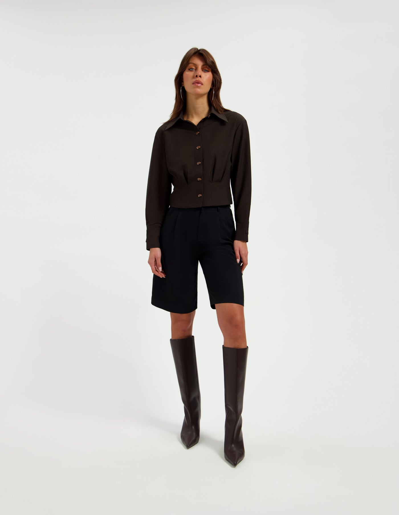 LINA BLOUSE - GANACHE
