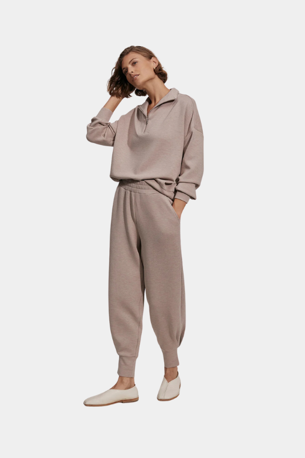 THE RELAXED PANT 27.5 - TAUPE MARL