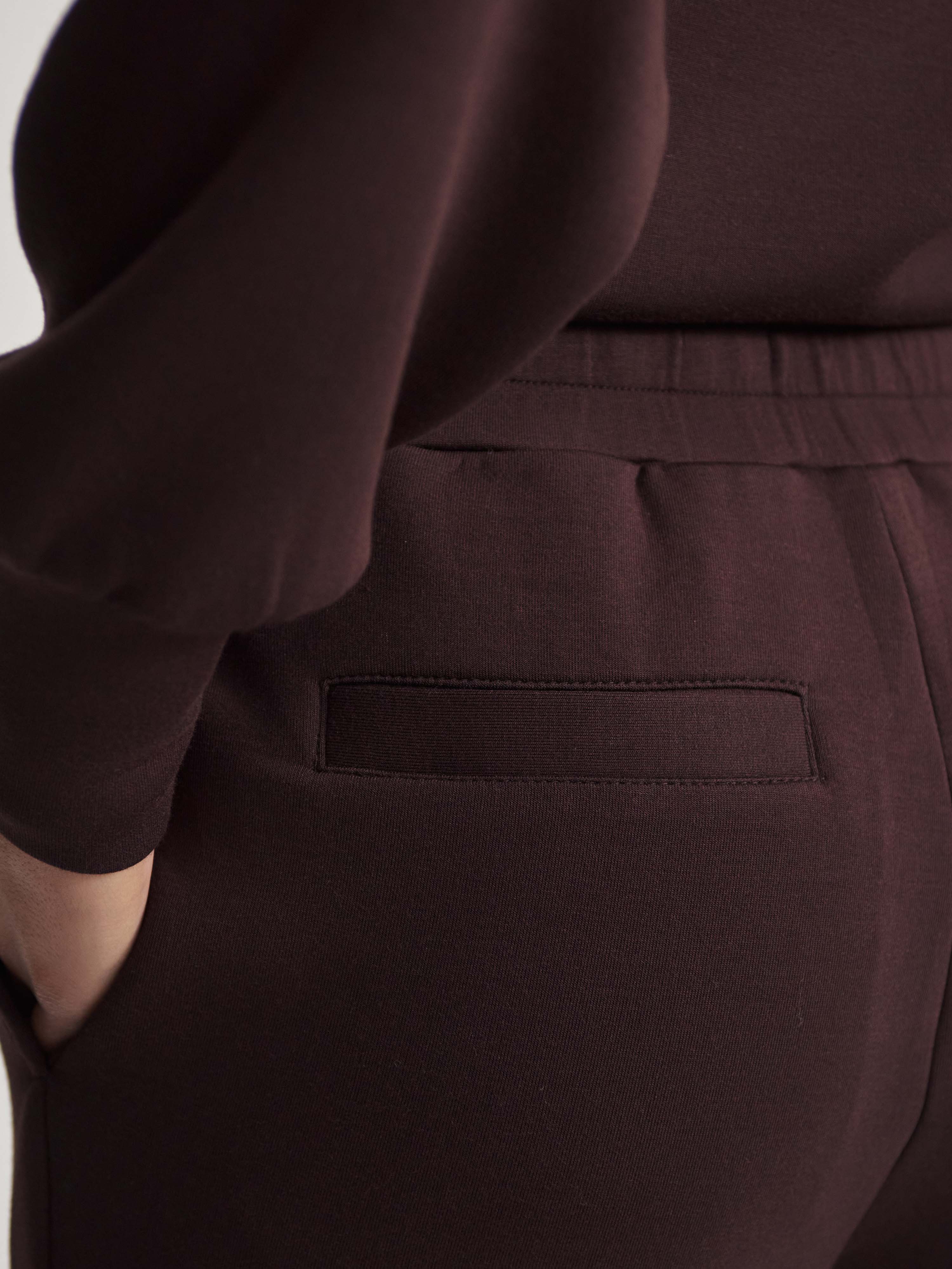 THE SLIM CUFF PANT - COFFEE BEAN