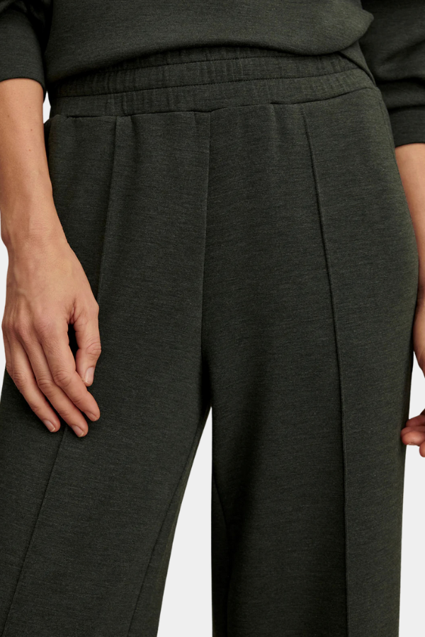 THE WIDE LEG PANT 28 - OLIVE MARL