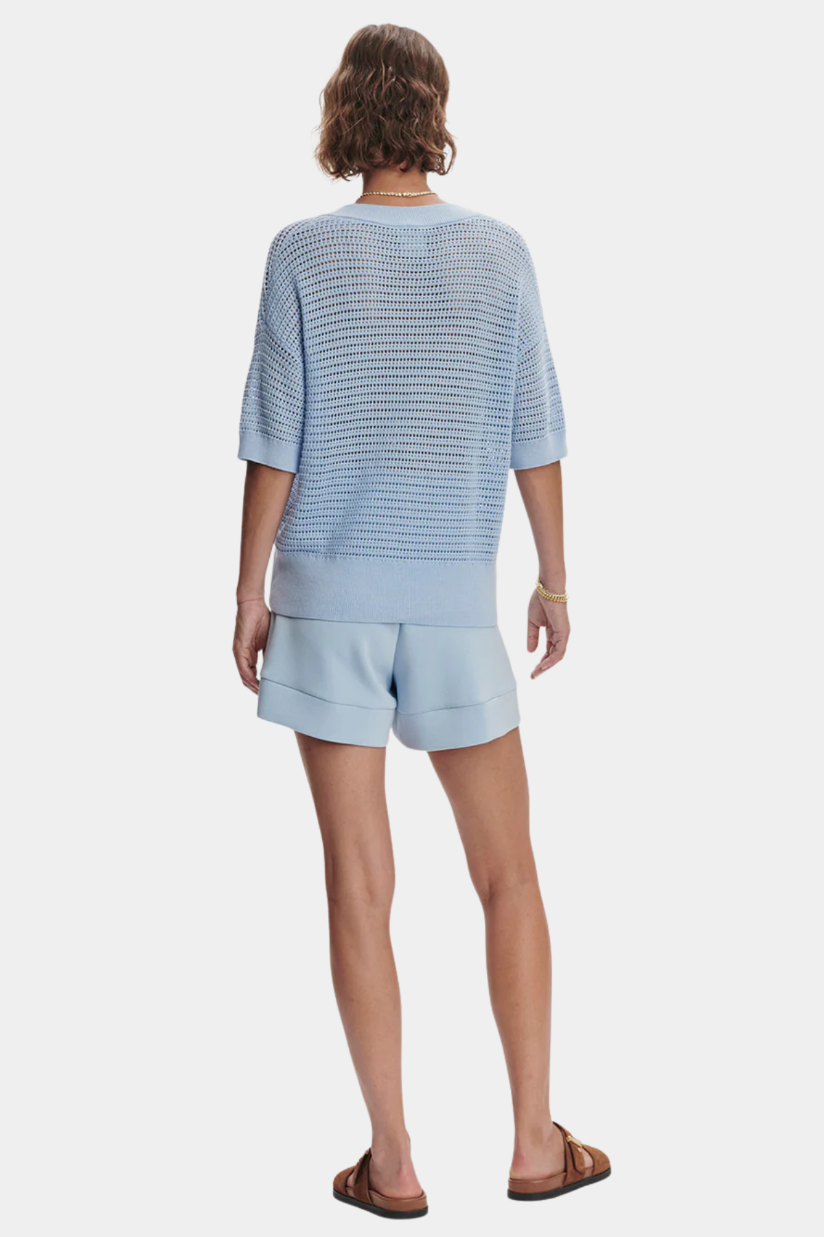 CALLIE KNIT TOP - CASHMERE BLUE