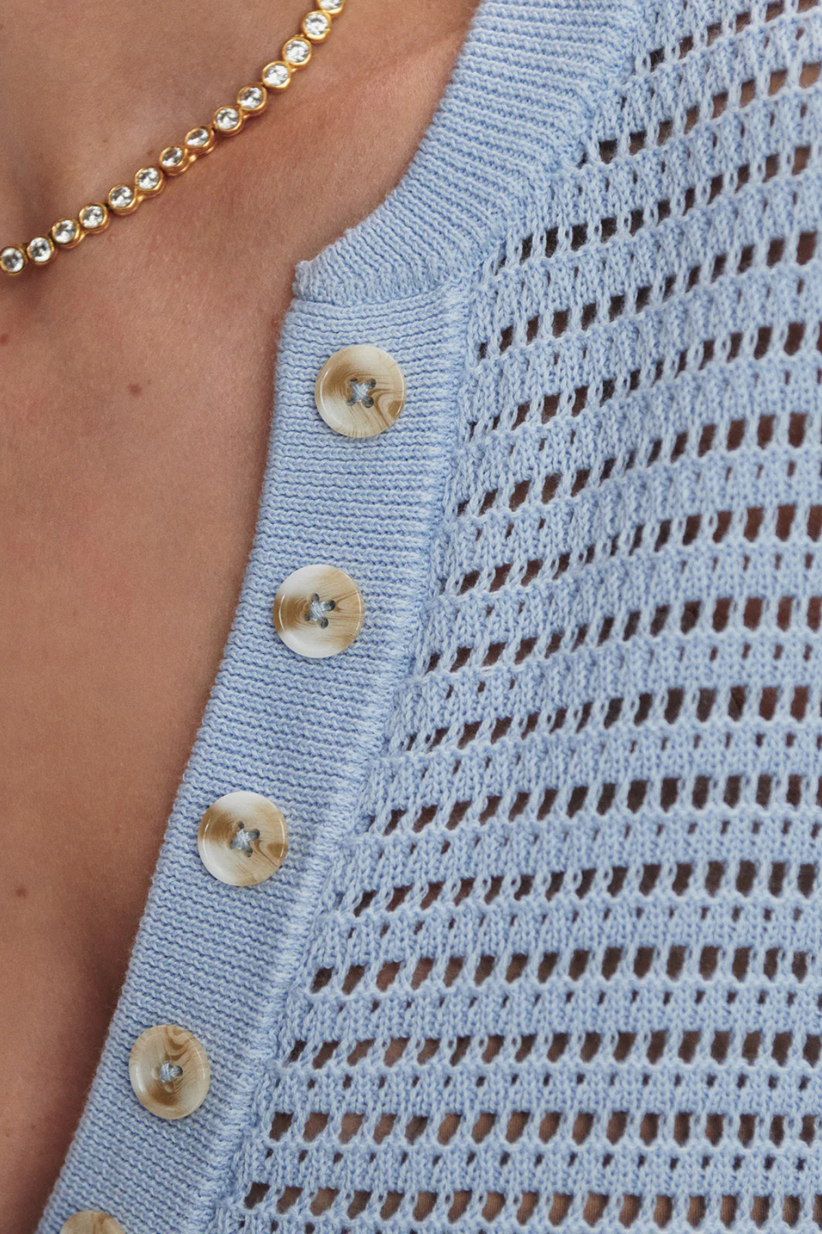 CALLIE KNIT TOP - CASHMERE BLUE