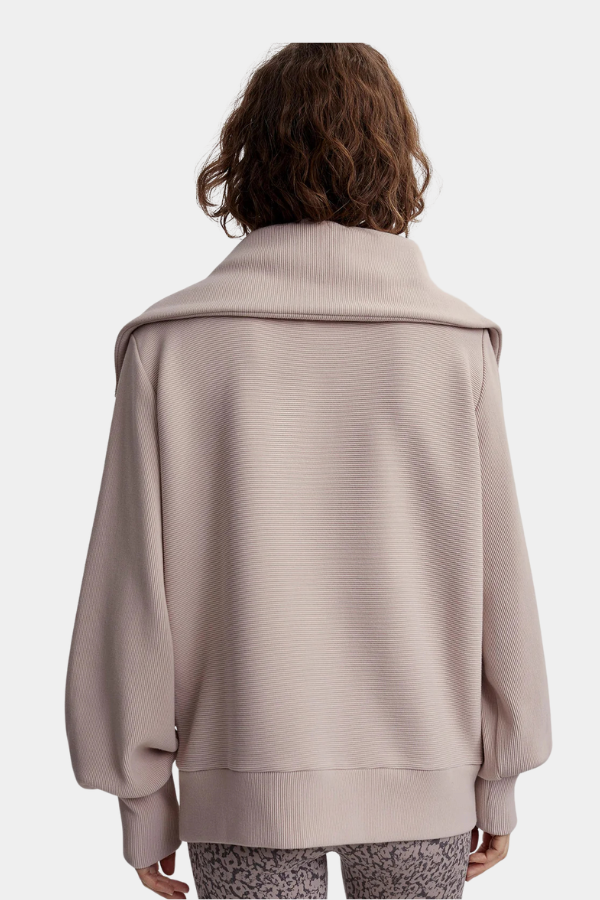 VINE HALF ZIP - MUSHROOM