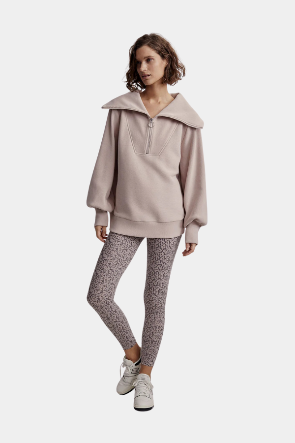 VINE HALF ZIP - MUSHROOM