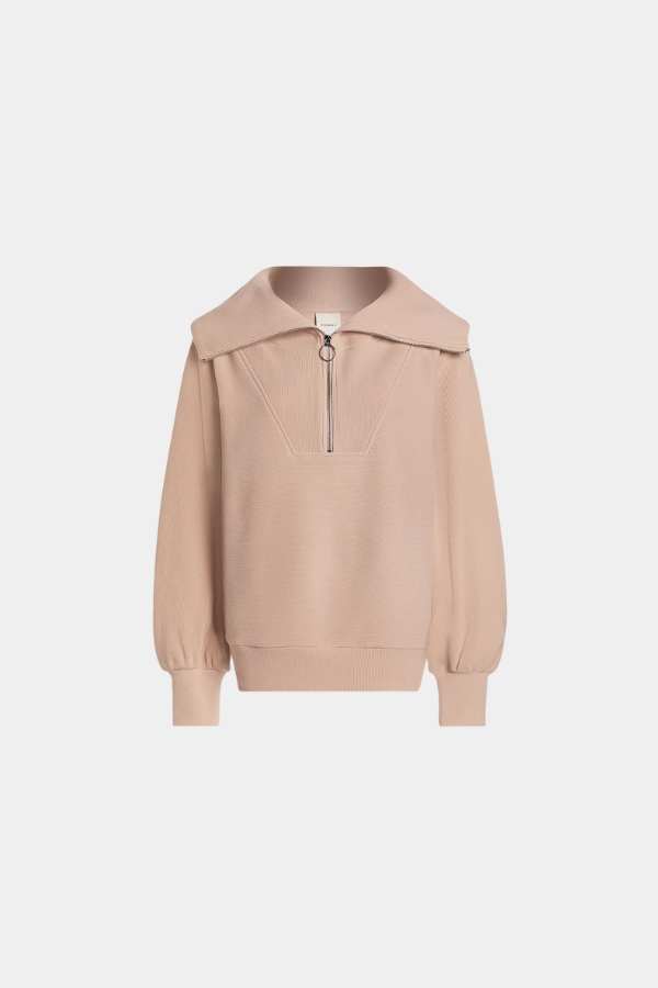 VINE HALF ZIP - MUSHROOM