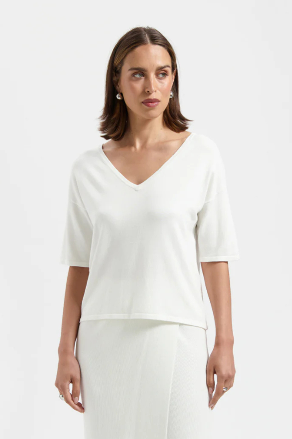 MELINA TOP - WINTER WHITE
