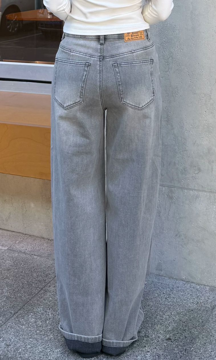 JEAN Large  - BILLIE Gris