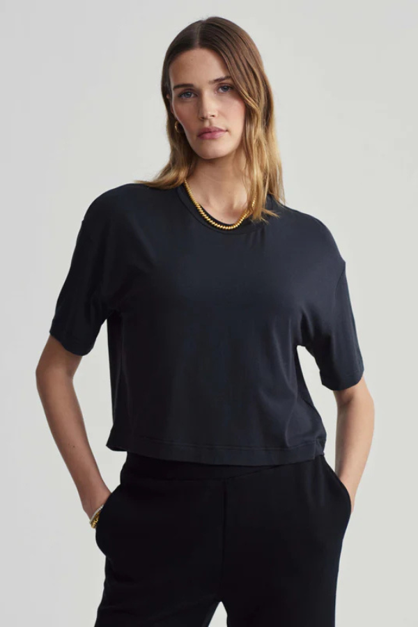 T-shirt Crop NOIRE
