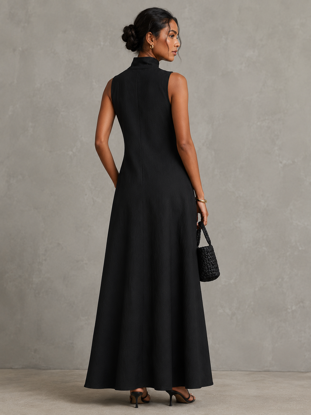 AVA - Robe Longue  Noire