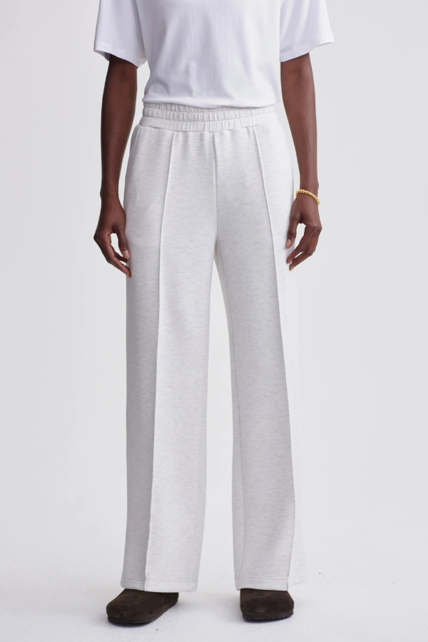 THE WIDE LEG PANT 30 - IVORY MARL