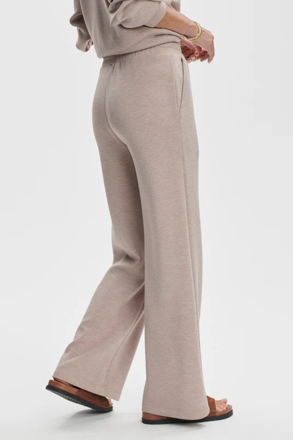 THE WIDE LEG PANT 30 - TAUPE MARL