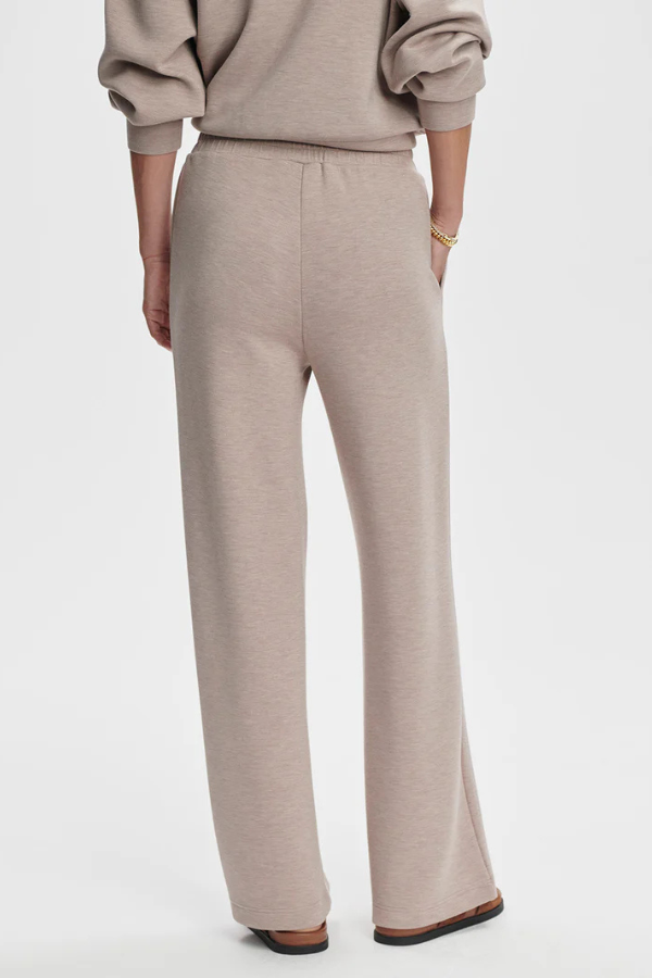 THE WIDE LEG PANT 28 - TAUPE MARL