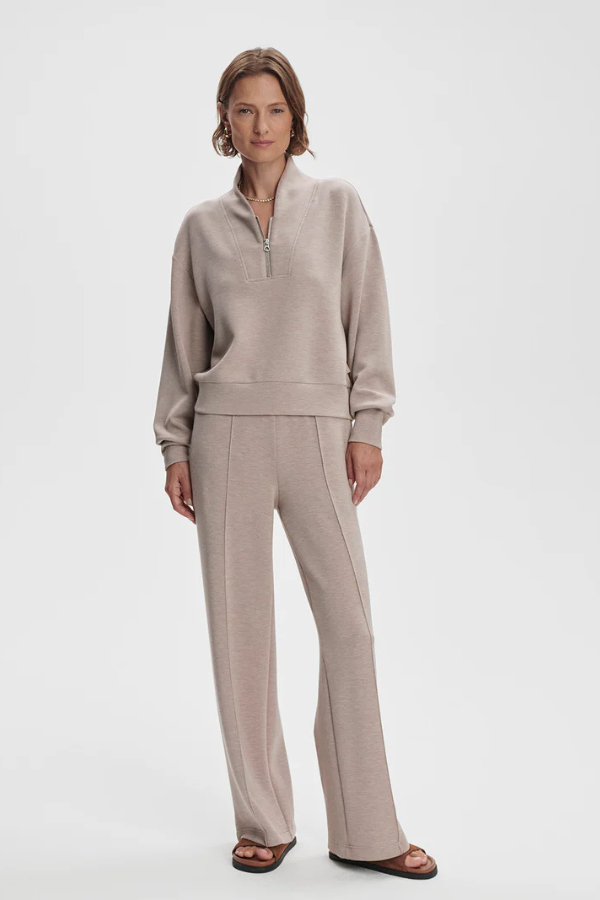 THE WIDE LEG PANT 30 - TAUPE MARL