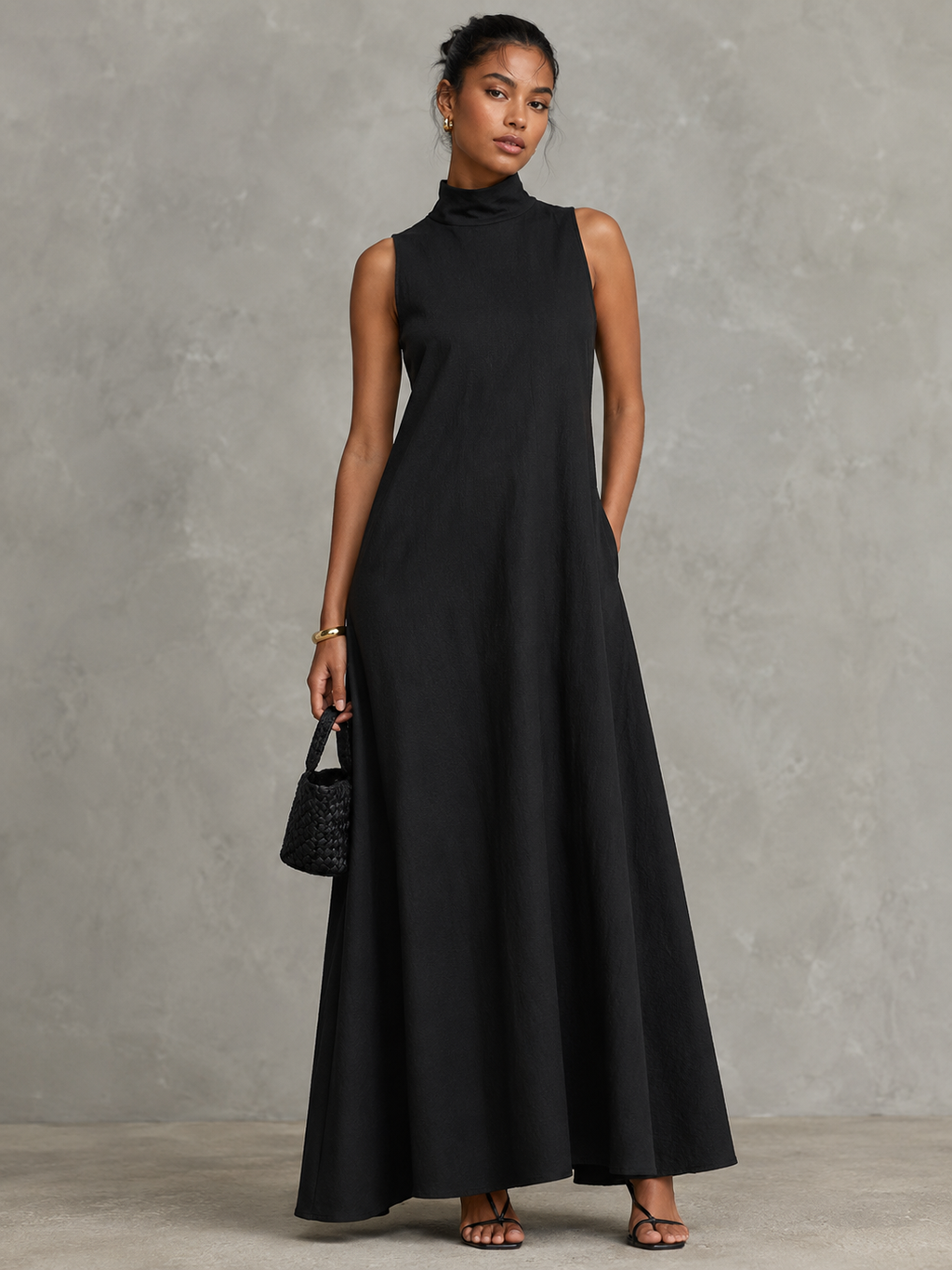 AVA - Robe Longue  Noire