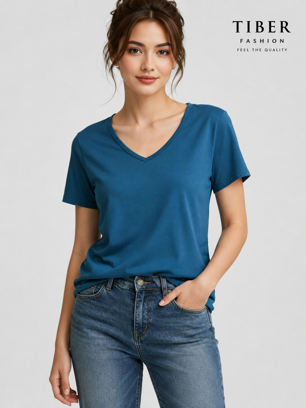 Top MELINA - Ocean Blue