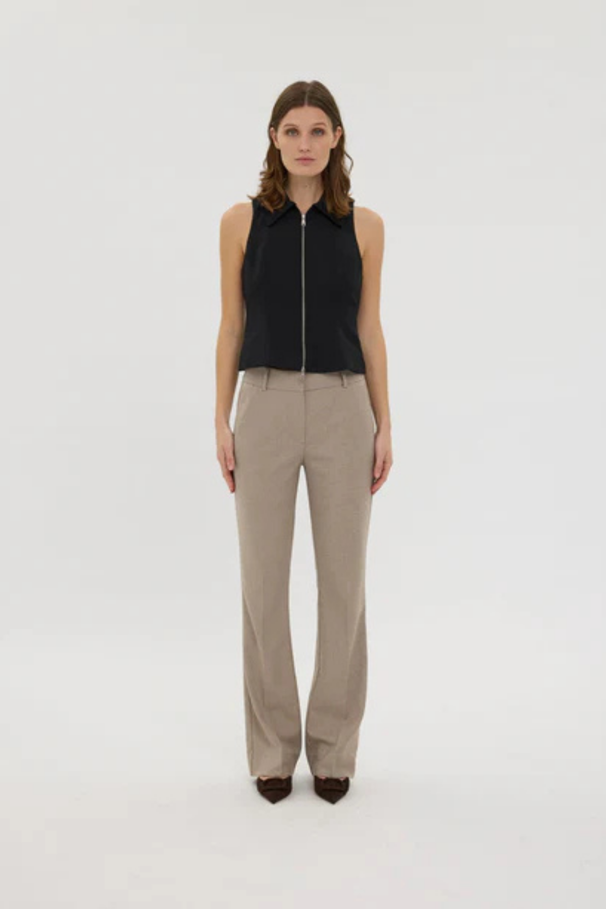 CLARAFV 438 - DARK SAND MELANGE - LONG