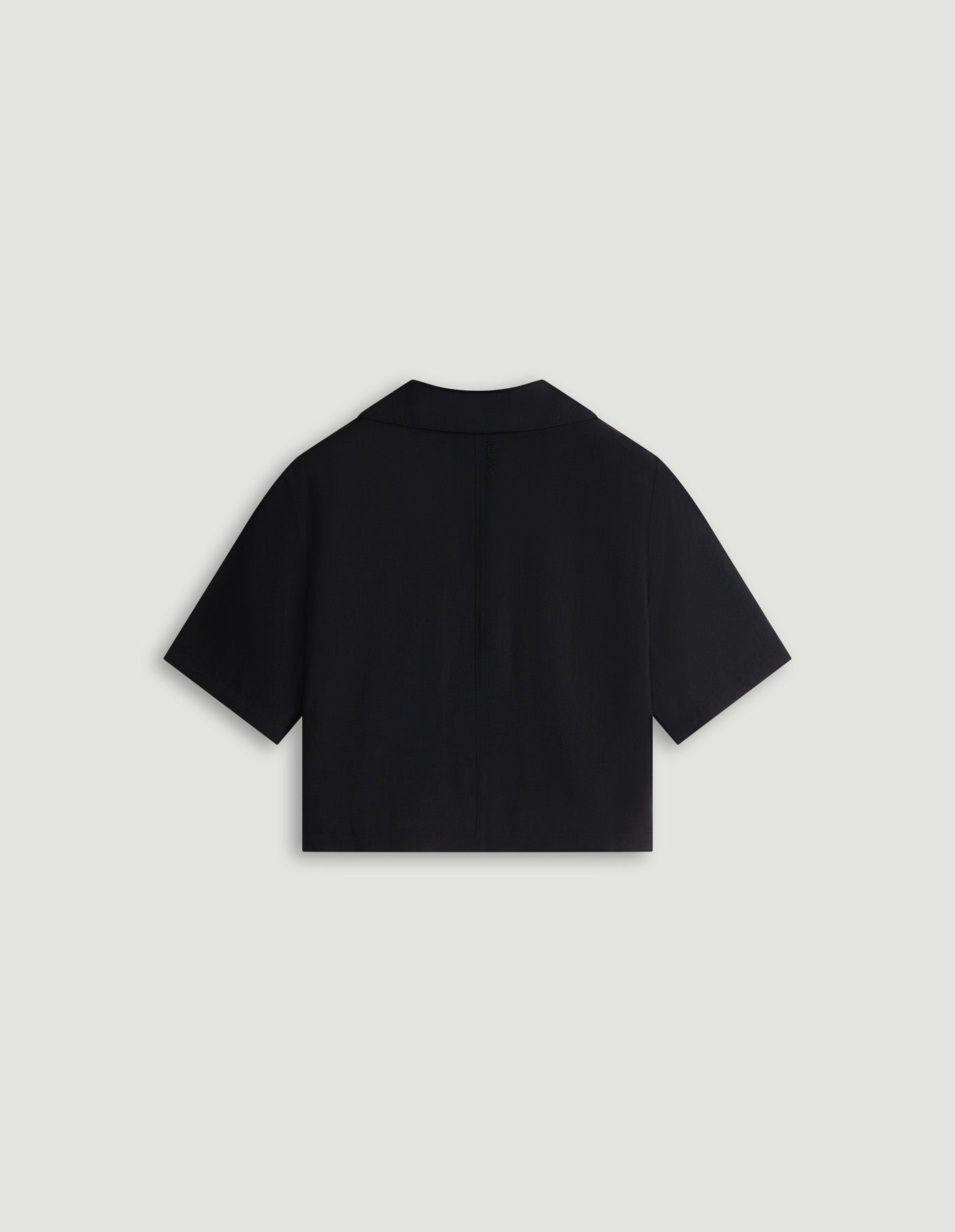 ELENOR SHORT-SLEEVE BLOUSE - BLACK
