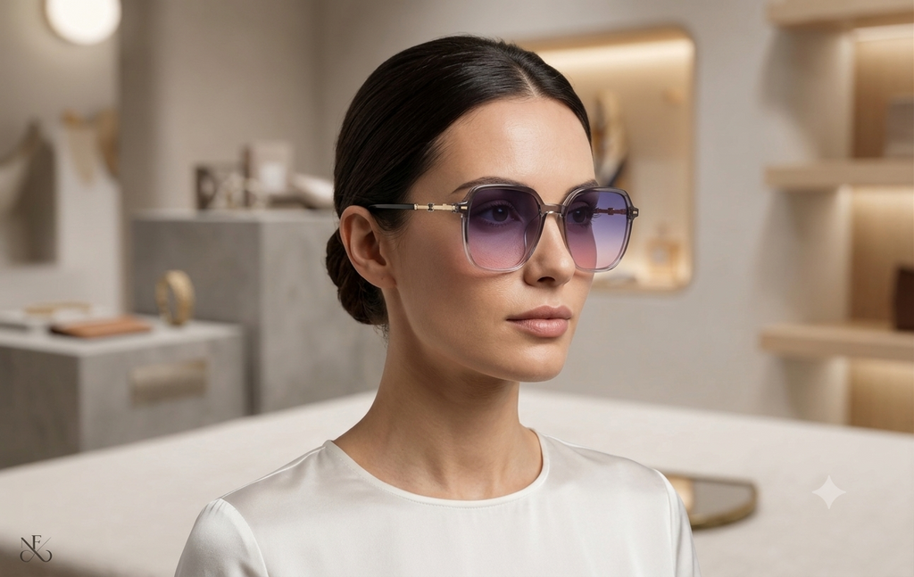 Lunettes transparentes Lavande