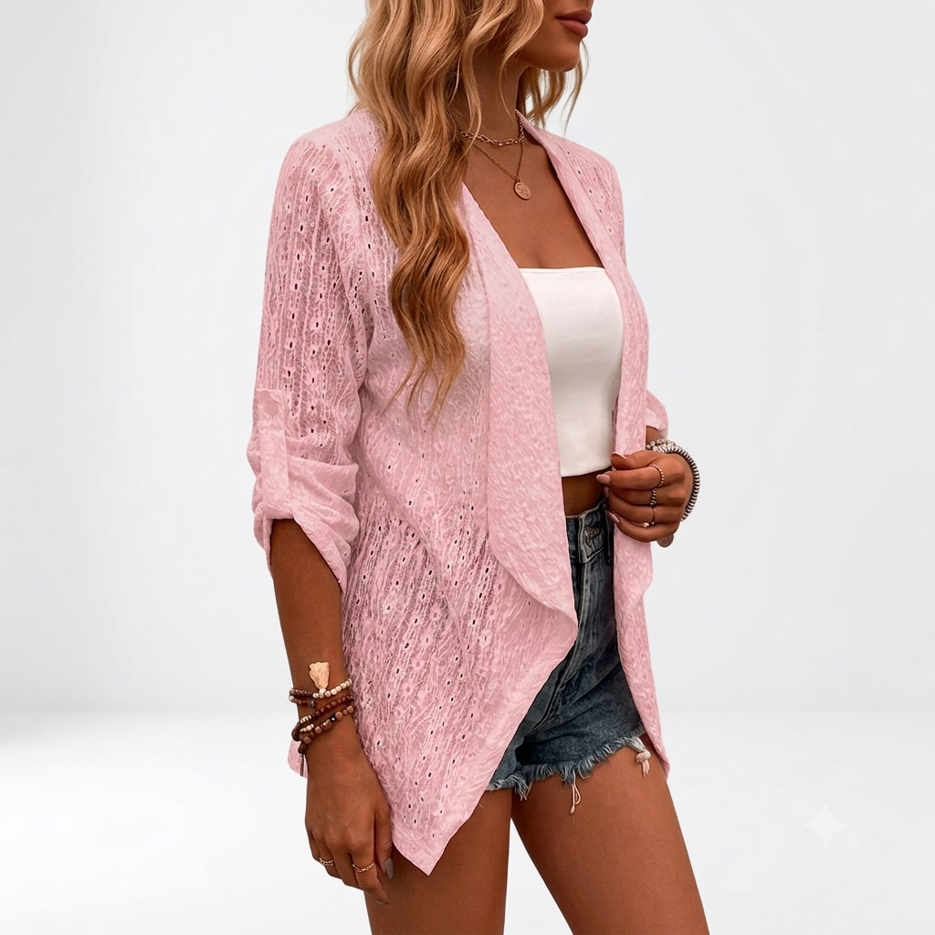 Cardigan Rose Poudré