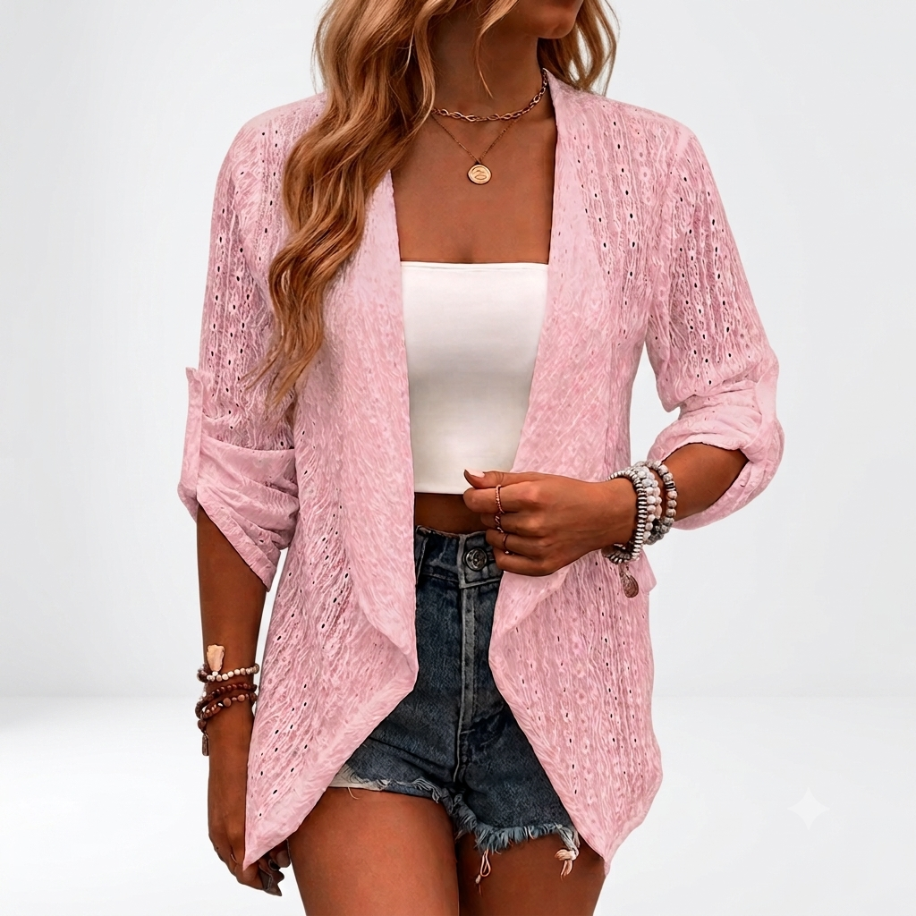 Cardigan Rose Poudré