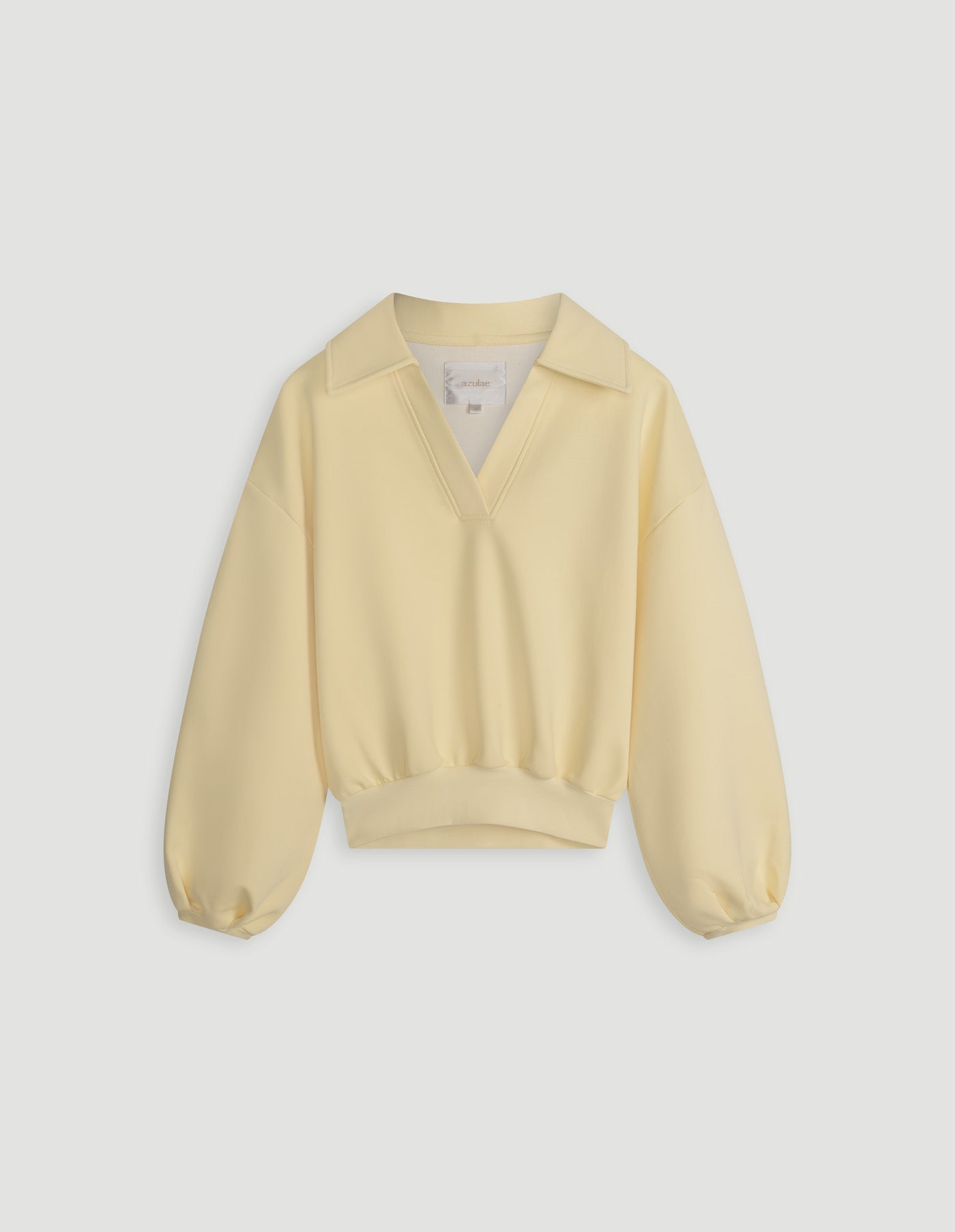 MYLENA POLO SWEATER - PASTEL YELLOW