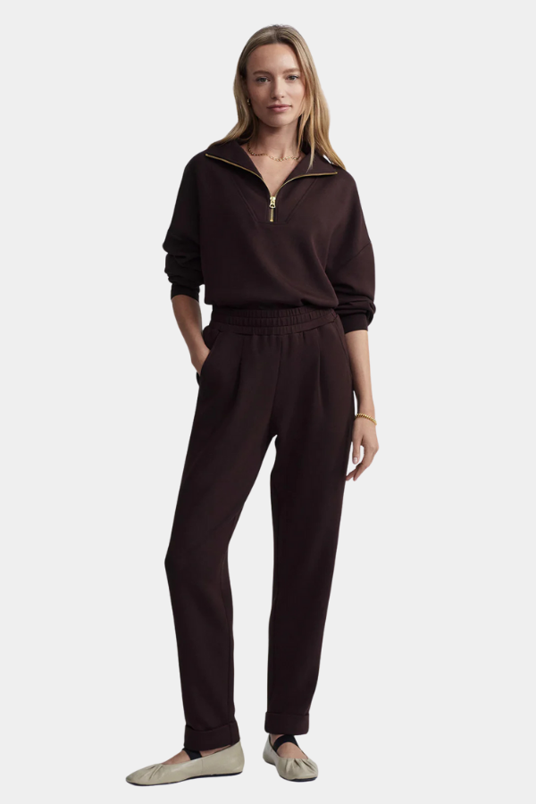 THE ROLLED CUFF PANT 28.5 - COFFEE BEAN