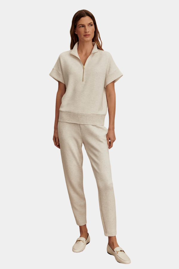 THE SLIM PANT 27.5 - IVORY MARL
