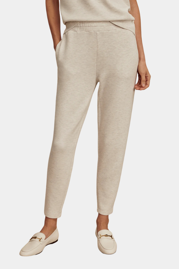 THE SLIM PANT 27.5 - IVORY MARL