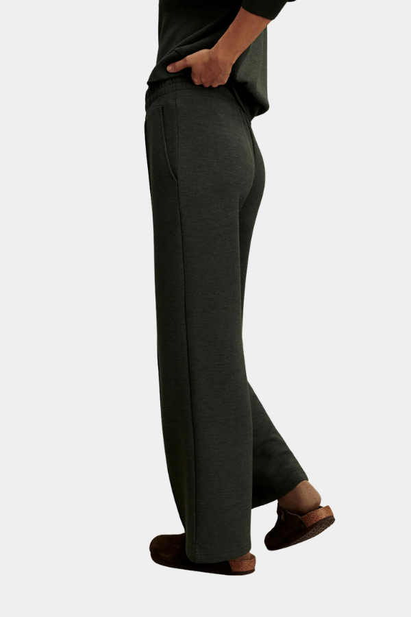 THE WIDE LEG PANT 28 - OLIVE MARL