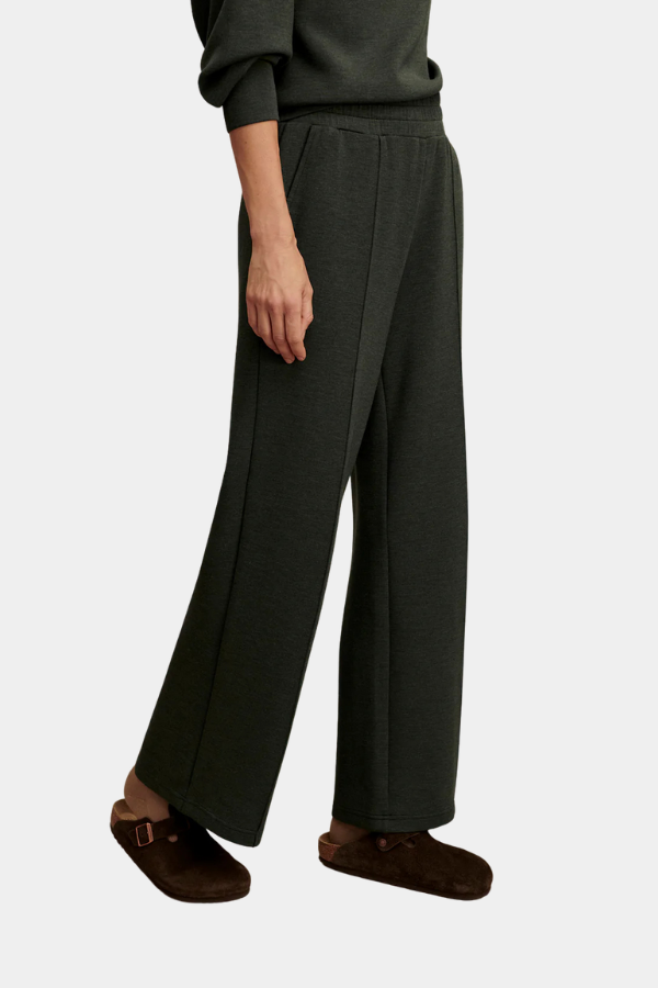 THE WIDE LEG PANT 28 - OLIVE MARL