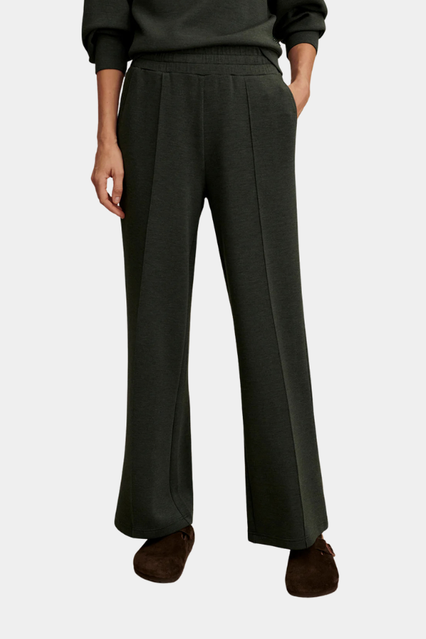 THE WIDE LEG PANT 28 - OLIVE MARL